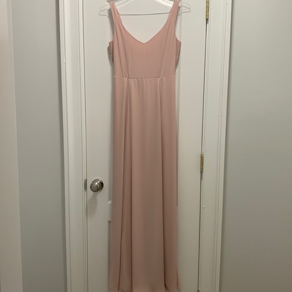 Show me your mumu bridesmaid dress Jenn maxi size small dusty blush - Picture 1 of 5